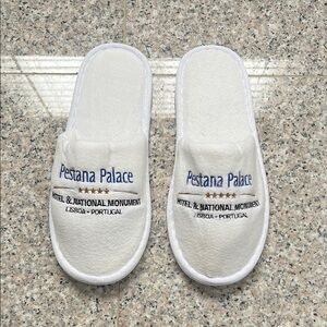 $8 or 2/$12 NWOT Pestana Palace Hotel (Lisbon, Portugal), slippers Size 10”